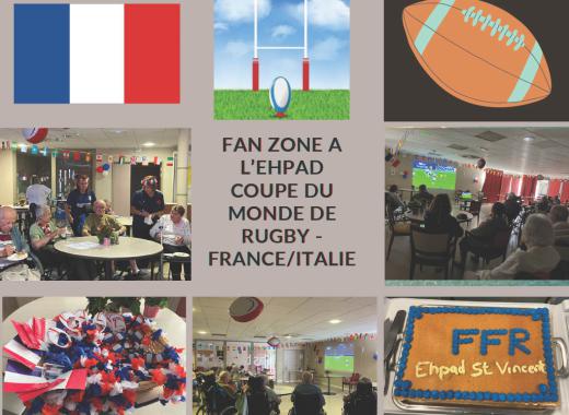 Allez les Bleus – Fan zone à l’EHPAD Saint Vincent de Paul !